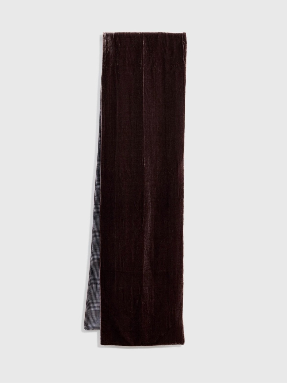 John Varvatos Velvet Maxi Skirt in Deep Brown